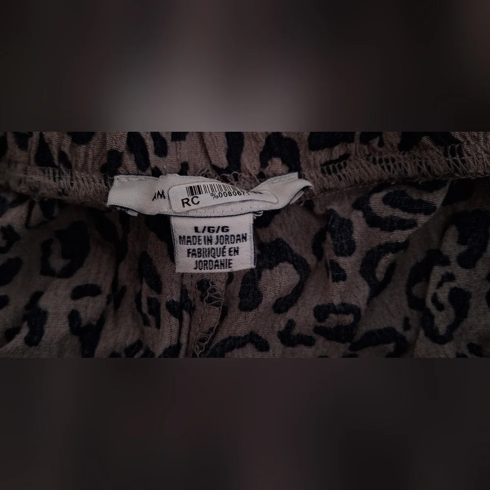 American Eagle Sz L Leopard Print Women's Shorts - Picture 4 of 6